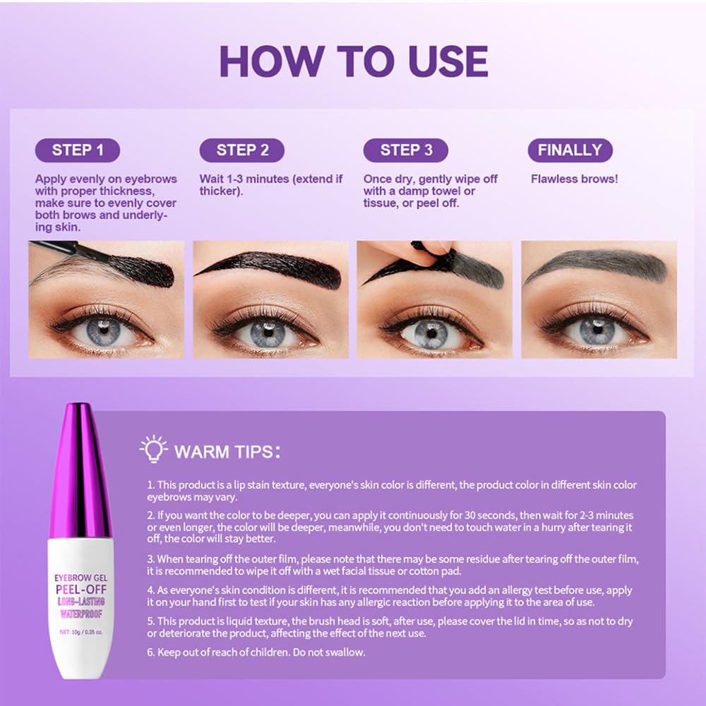Tattoo Eyebrow Gel Easy Peel Off