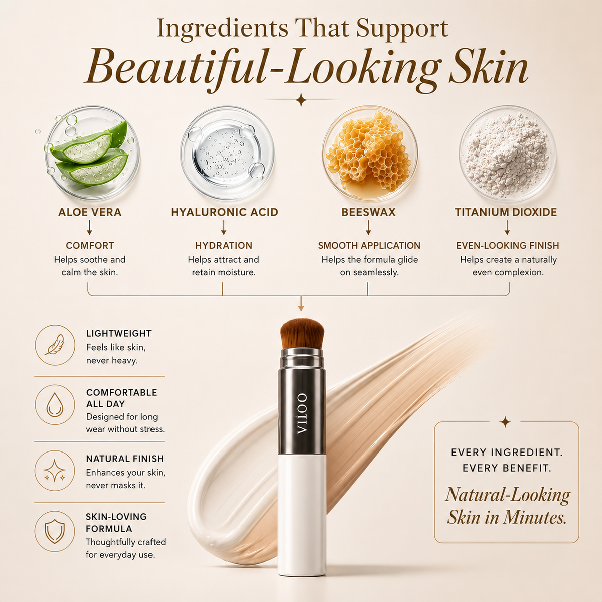 VILNO™ Perfect Match Foundation Stick