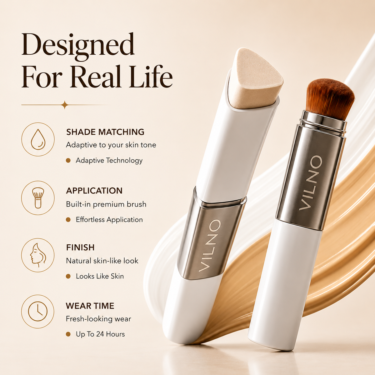 VILNO™ Perfect Match Foundation Stick