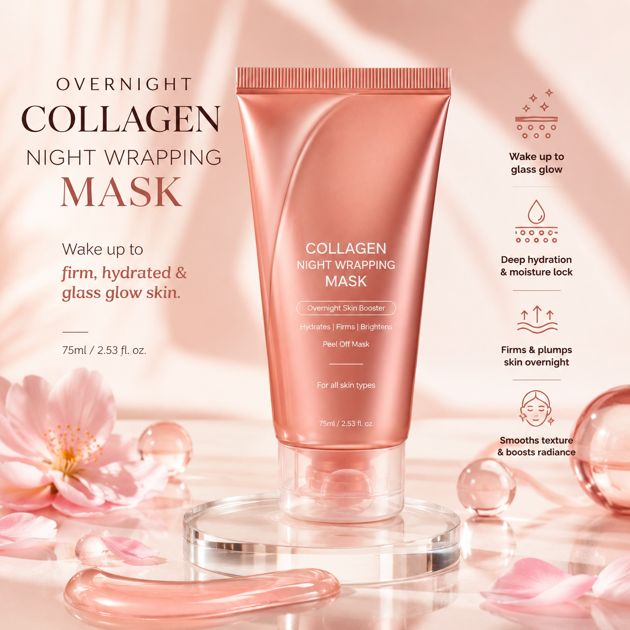 Collagen Night Wrapping Peel-Off Mask