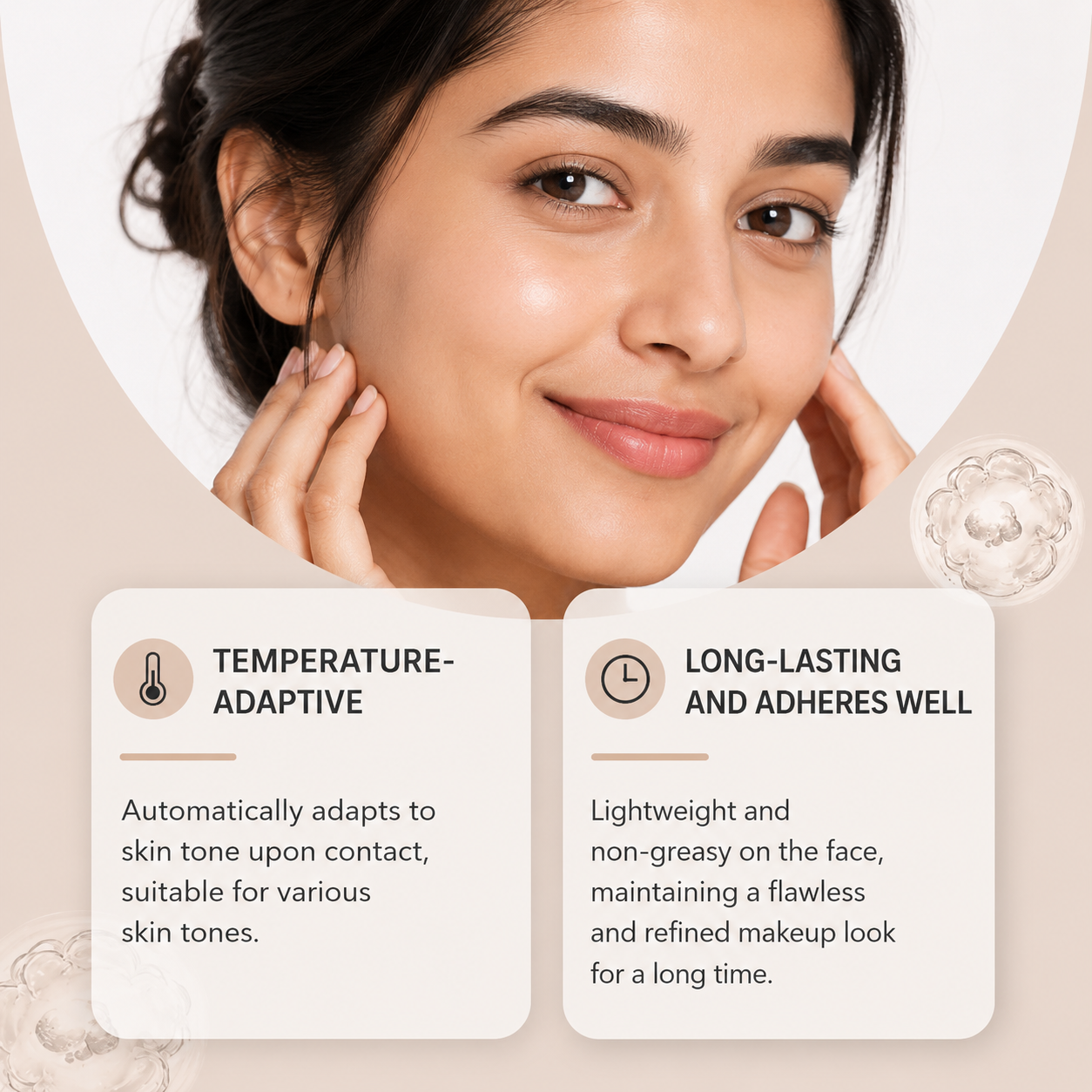 Color Changing Foundation, Skin Tone Adapting Liquid Foundation
