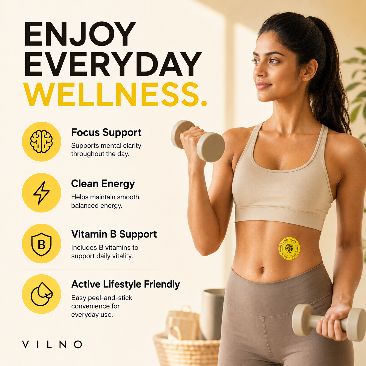 Energy Wellness Patches – B12, Caffeine & Red Ginseng