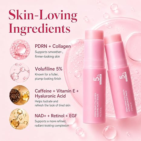 PDRN Pink Collagen Balm Stick | Volufiline K-Beauty