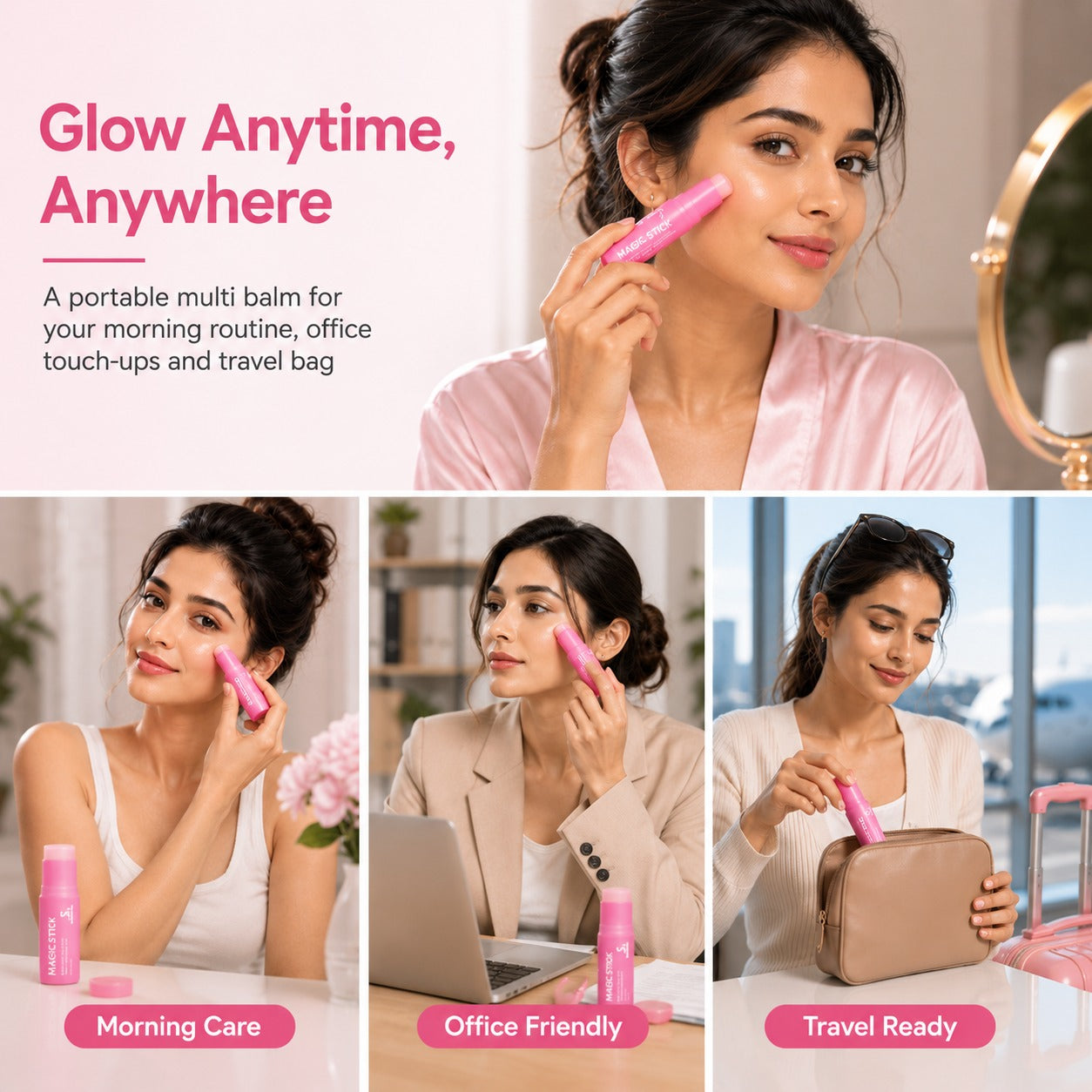 PDRN Pink Collagen Balm Stick | Volufiline K-Beauty